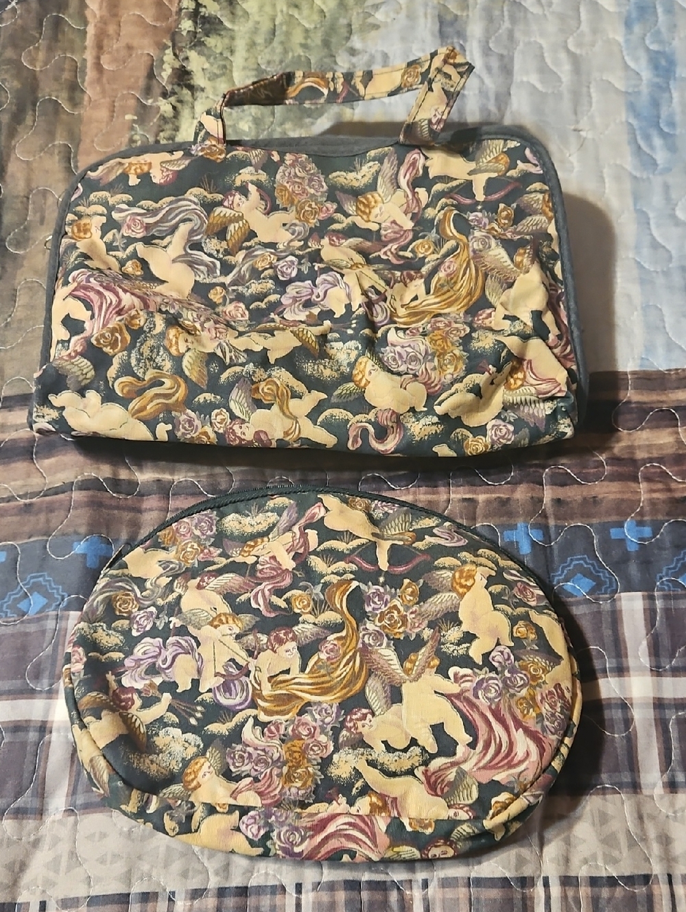 Vintage Angels Cosmwtic Bags